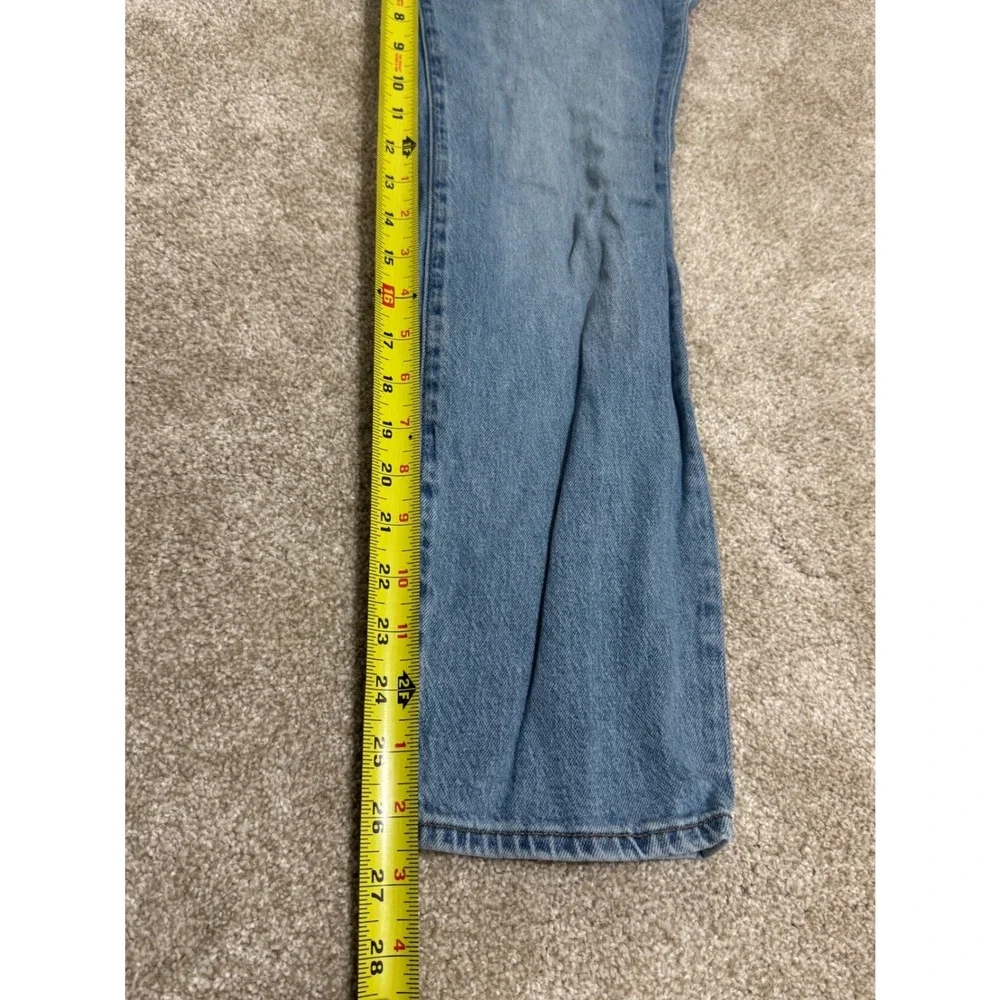 J.Crew Slim Boyfriend Jeans Light Wash Blue Denim Size 30 Mid Rise Straight Leg - Picture 7 of 8